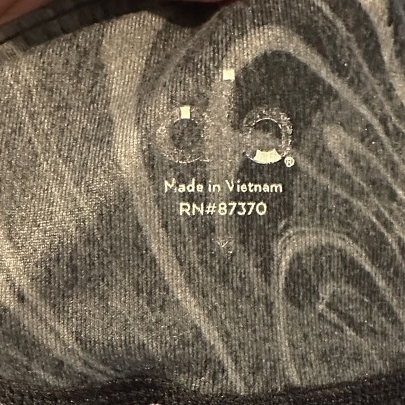 ALO Yoga Airbrush Workout Athletic Lounge Marbled Black Gray Casual Leggings - Picture 6 of 13